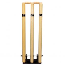 Spring Cricket Stumps Set of 3 Stumps & 2 Bails (With Iron Base) - GM ...