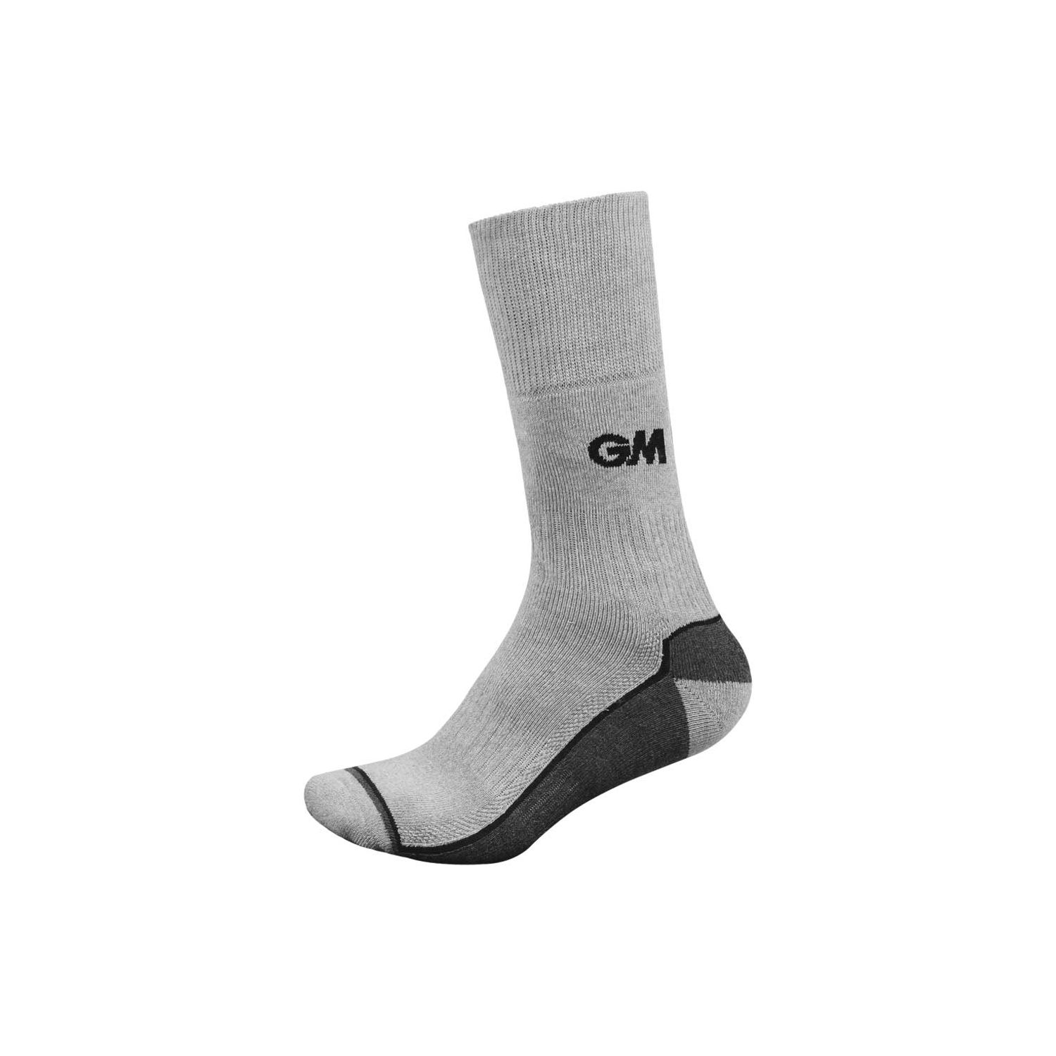 GM1 Cricket Socks Crew Size (Grey/Black)