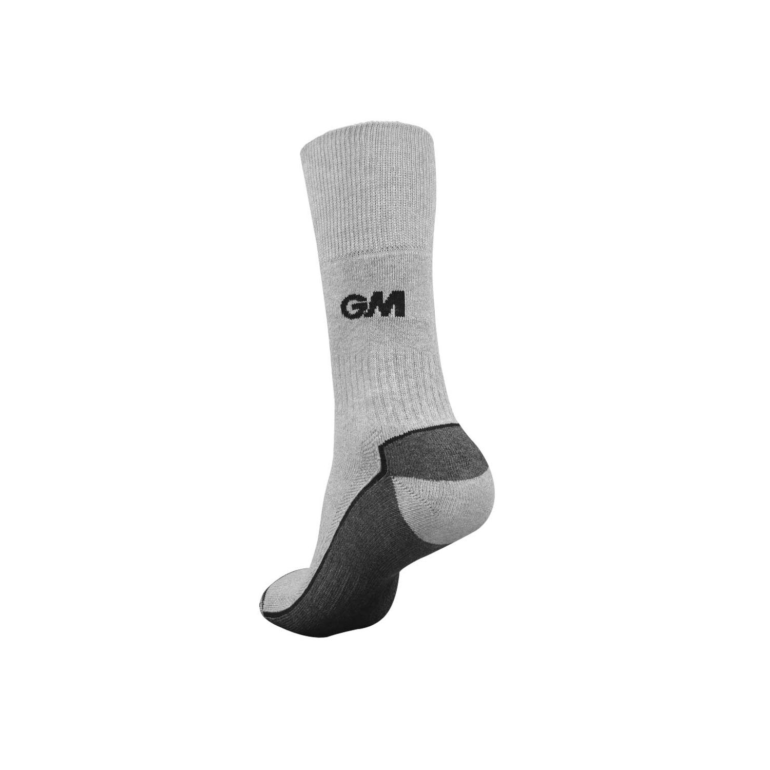 GM1 Cricket Socks Crew Size (Grey/Black)